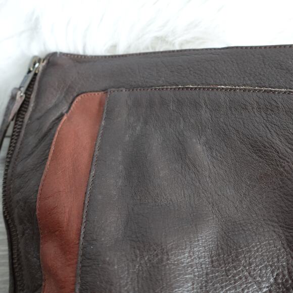 Red Or Dead Brown Tall Knee High Heeled Brown Leather Boots 39 Cobbled Together - Picture 11 of 16